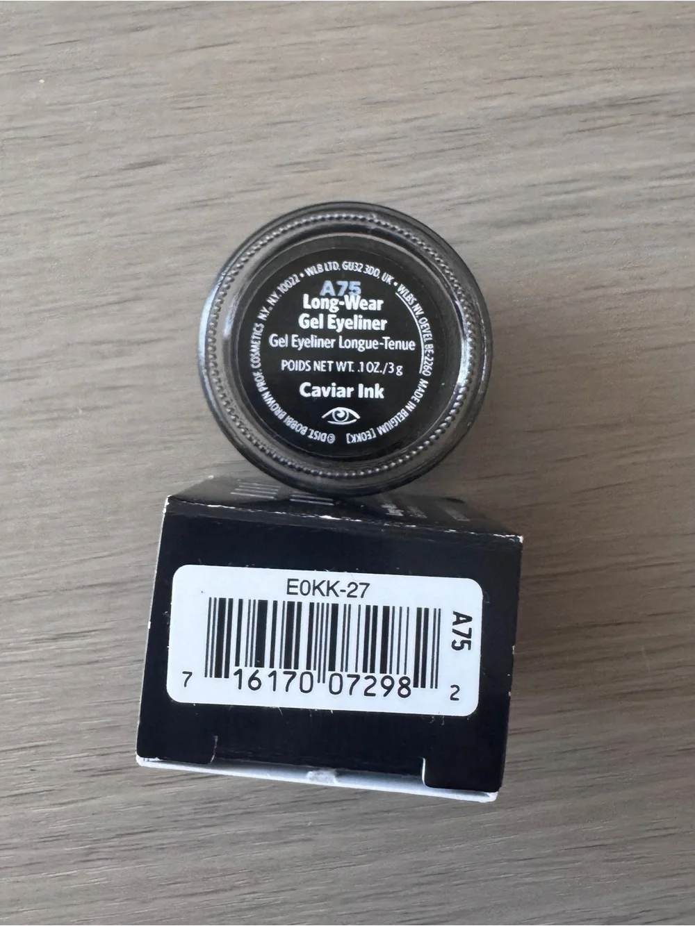 Bobbi Brown Long-Wear Gel Eyeliner #27 Caviar Ink NIB
